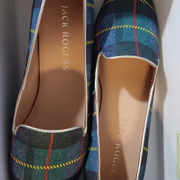 new in box plaid loafers jack rogers - Picture 2 of 7